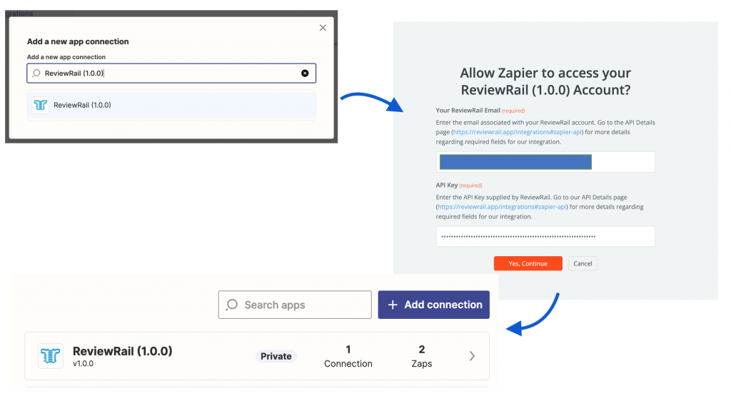 ReviewRail-Zapier-Connect