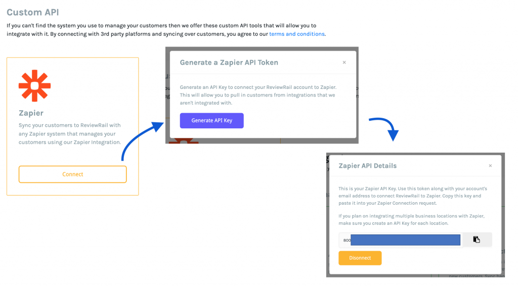 ReviewRail-Zapier-Generate Key